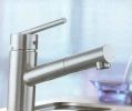 Blanco Armatur Atos-S 512554 Edelstahl finish