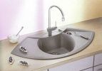 Blanco Eckspüle Cosmo 5S Silgr. alumetall 90x90 o. 50cm
