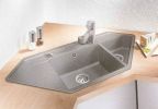Blanco Eckspüle Lexa 9 E Silgranit alumetallic 90x90 cm
