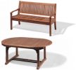 Tisch Holiday oval ausziehbar mit Bank Sunday 180 cm