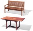 Tisch Holiday eckig ausziehbar mit Bank Sunday 180 cm
