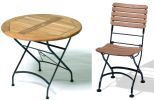 Set Weekend Klapptisch rund 90 cm und 4 Klappstühle
