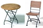 Set Weekend Klapptisch rund 70 cm und 4 Klappstühle