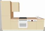 Nolte K&uuml;che L&auml;nge 280 cm gerade Design Manhattan Z4H21