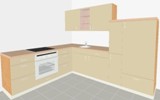 Nolte K&uuml;che L&auml;nge 215cmx265cm Design Nova Lack LH14H14