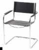 Sedia Stuhl Simon 113512 Metall /  Spaltleder schwarz