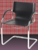 Sedia Stuhl Arwin 164512 Metall /  Spaltleder schwarz