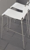 Sedia Hocker Air 3553902 Metall / Netz schwarz SH65cm