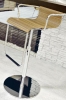 Sedia Drehhocker Vertigo 2582110 Metall/Furnier zebrano