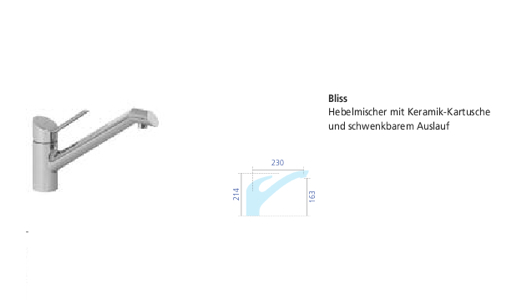 Sedia Armatur Bliss chrom 020880