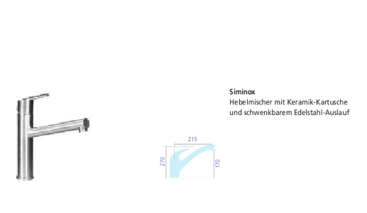 Sedia Armatur Siminox Edelstahl 022760