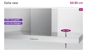 Sedia Wand - Dunstabzugshaube Colla new Edelstahl 60cm