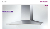 Sedia Wand - Dunstabzugshaube Karif Edelstahl 60cm
