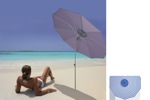 Doppler Sonnenschirm Color Cap marine- weiß