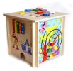 Spieltisch 45 x 45 cm Formen, Uhr und Motorik zerlegbar