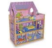 Puppenhaus Rosa in klassischem Design 27-tlg. Zubehör